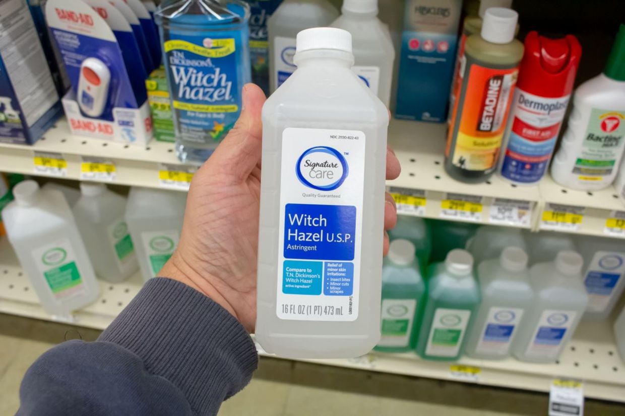 you can buy witch hazel in your local pharmacy.