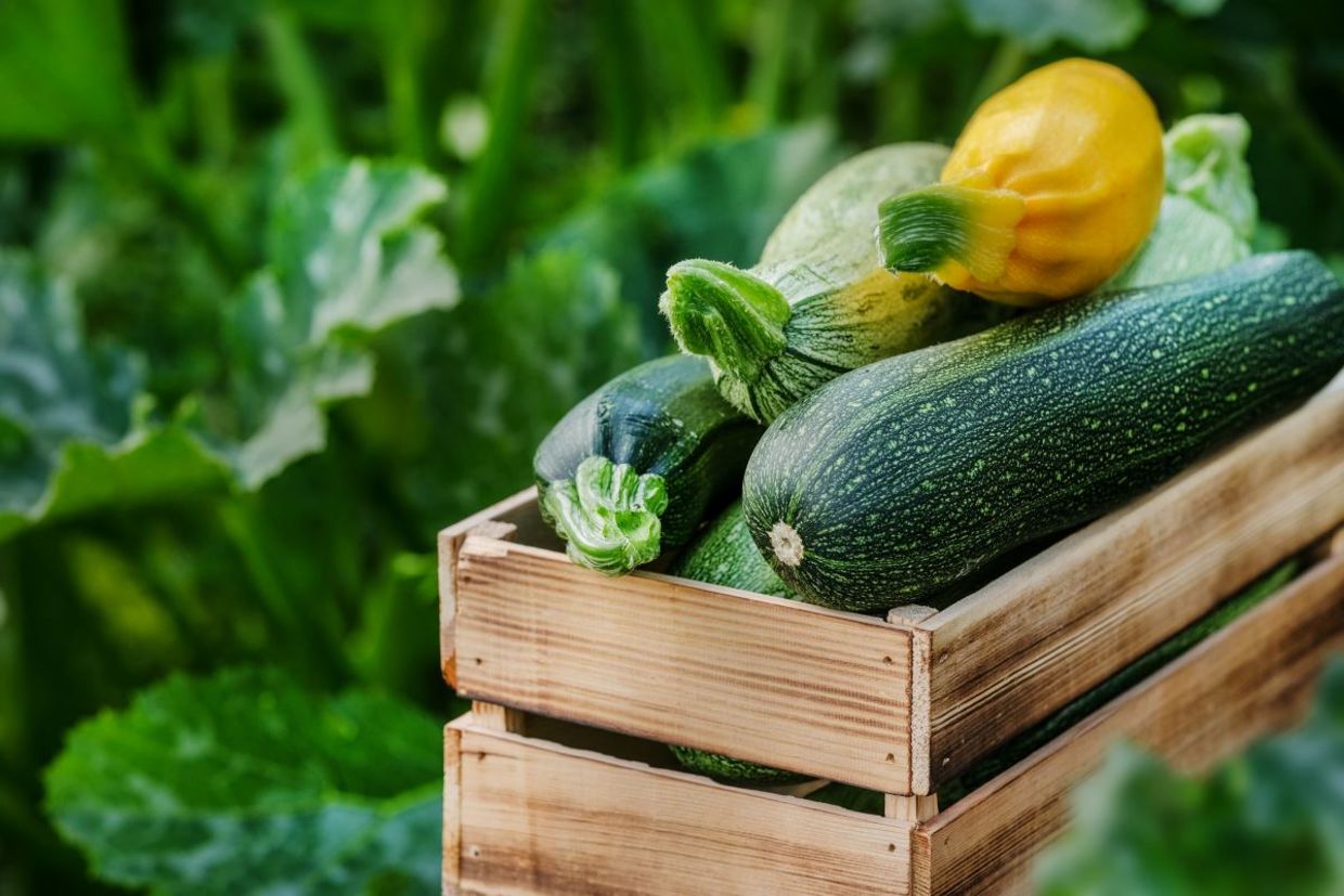 Just picked zucchini squash.