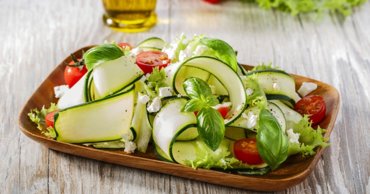 This heart-healthy zucchini salad is perfect for summer.