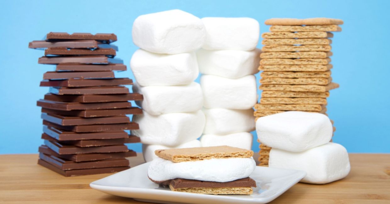 All you need to make s’mores.