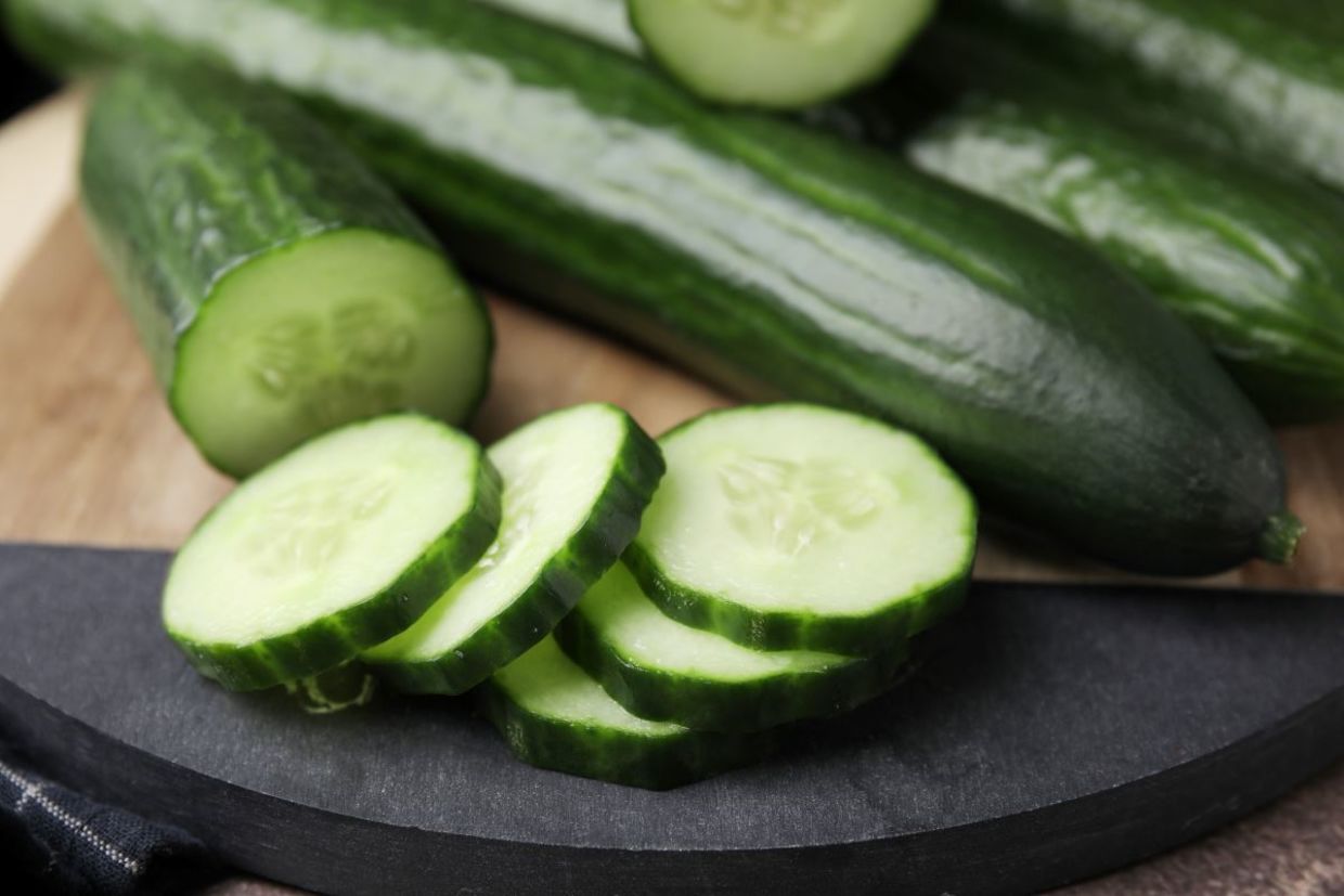 Cucumbers are healthier unpeeled.