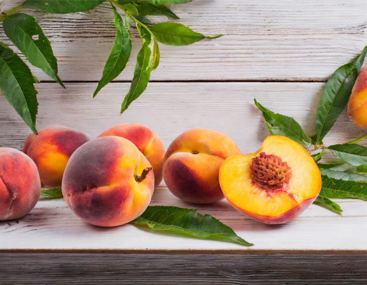 Keep the peach skins in for added nutrients.