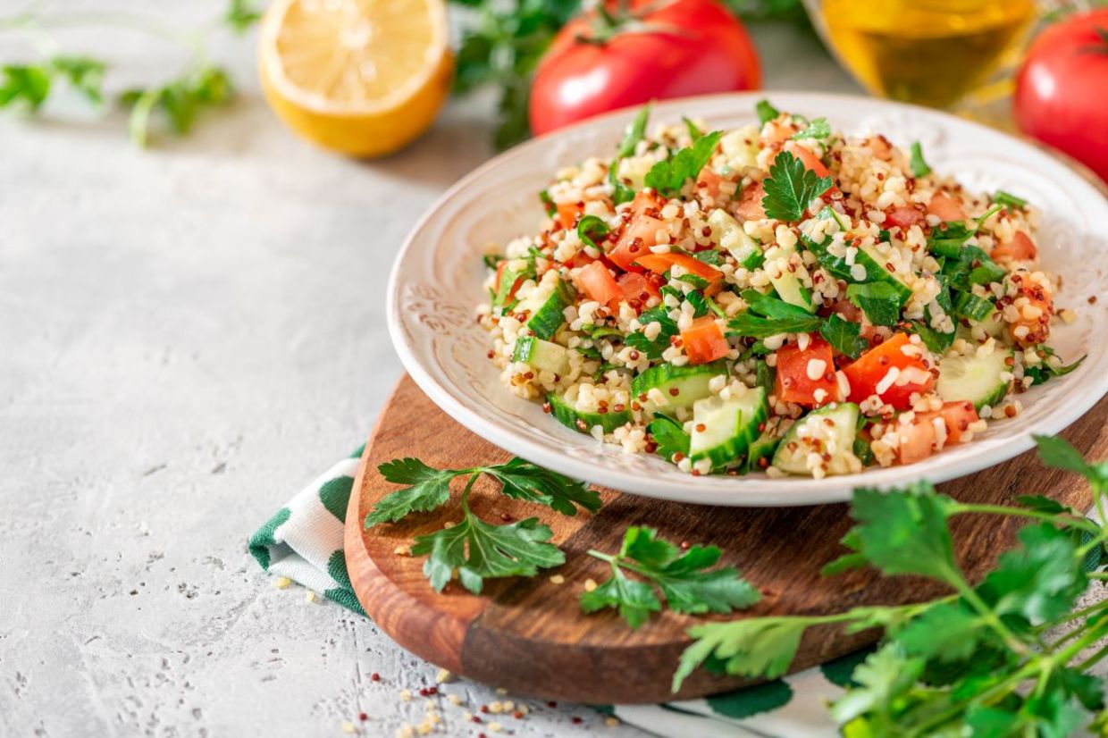 Tabbouleh salad.