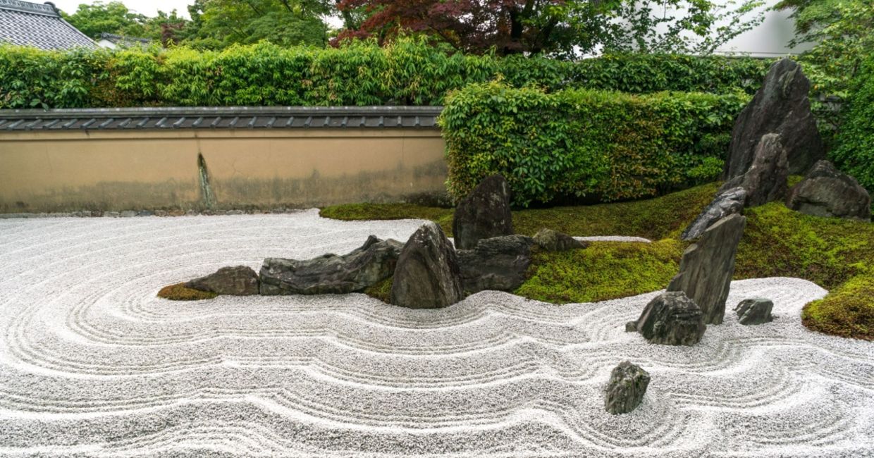 Zen dry garden.