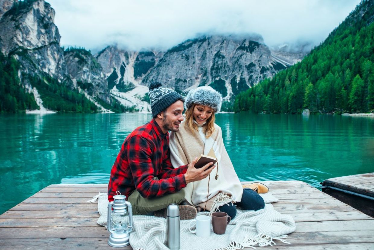 Finnish people enjoying nature.