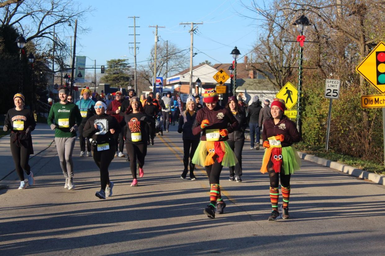 Run in a turkey trot for charity.