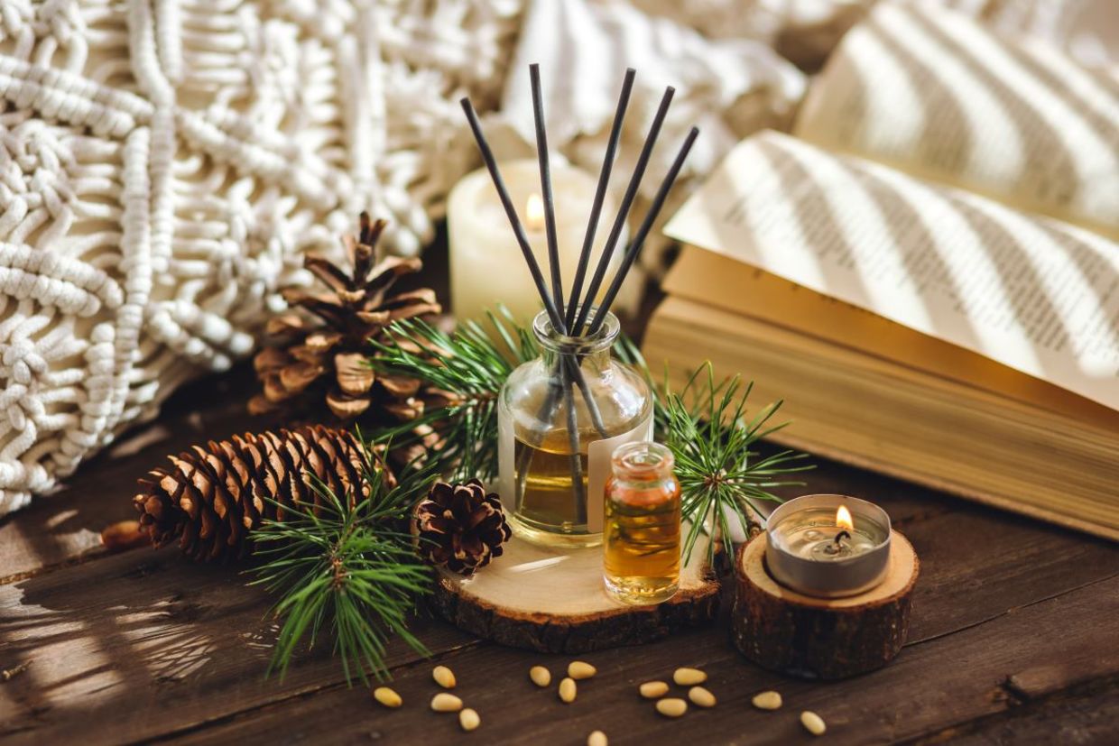 Seasonal scents will lift your mood.