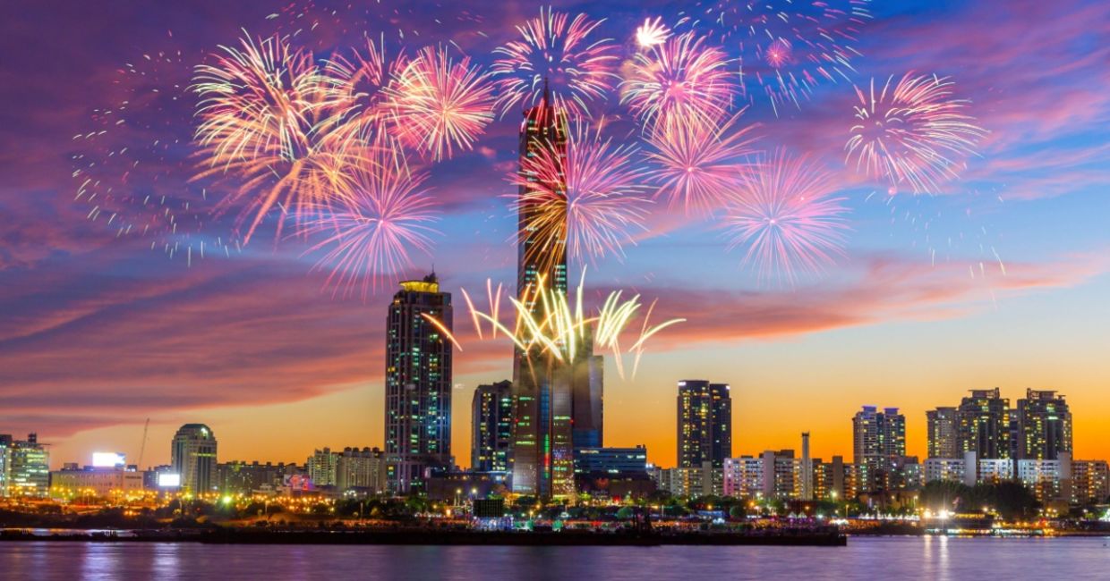 Fireworks Festival at Yeouido, Seoul, South Korea.