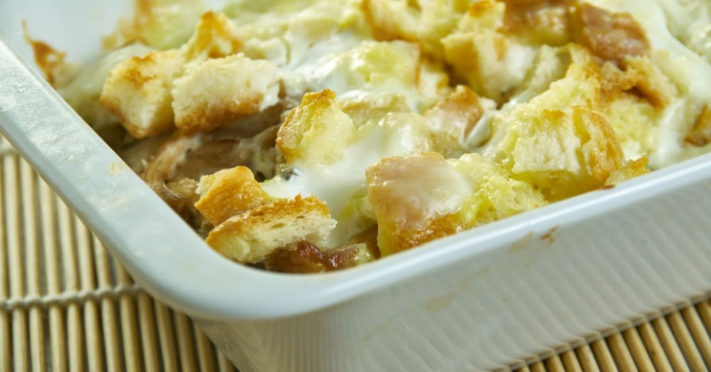 One dish chicken and stuffing.