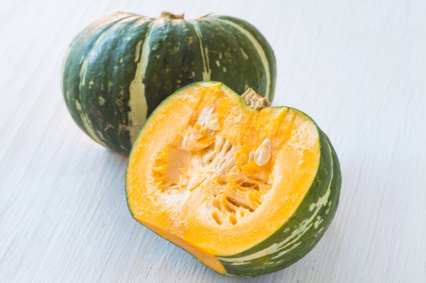 Kombucha squash is a green pumpkin.